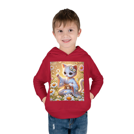 Daisy Chain Whimsy Toddler Pullover Fleece Hoodie