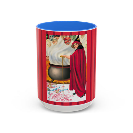 The Hallowe'en Cauldron In the Firelight's Gleam Colorful Mugs (11oz, 15oz)