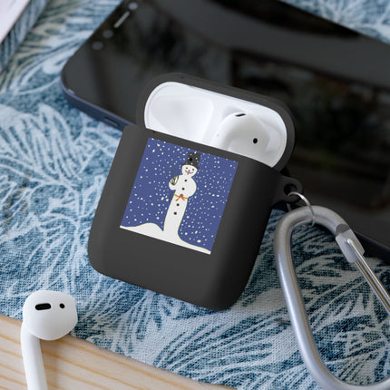 Snowman in Falling Snow AirPods Cover