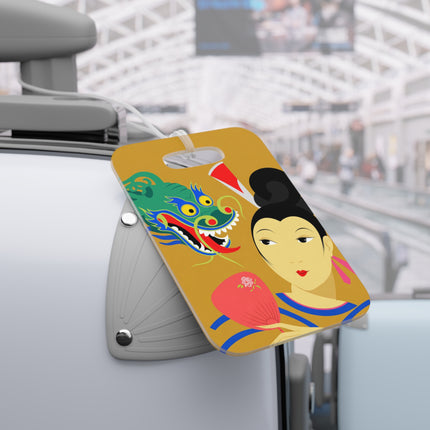 Dragon Fan Luggage Tag – Bold Fantasy & Elegant Strength