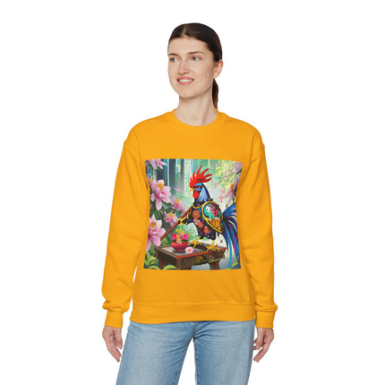 Cyberpunk Rooster Unisex Heavy Blend™ Crewneck Sweatshirt