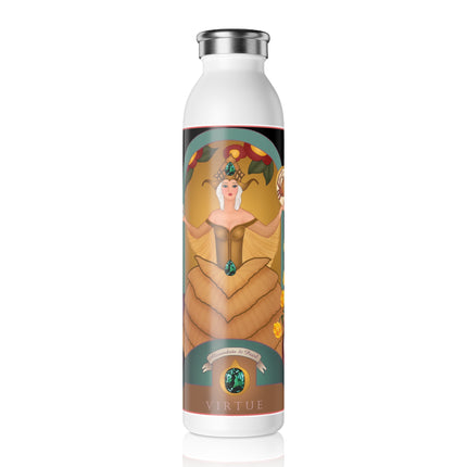 June & Pearl, Alexandrite (from the Gem Series) by Sofia Chiostri Slim Water Bottle