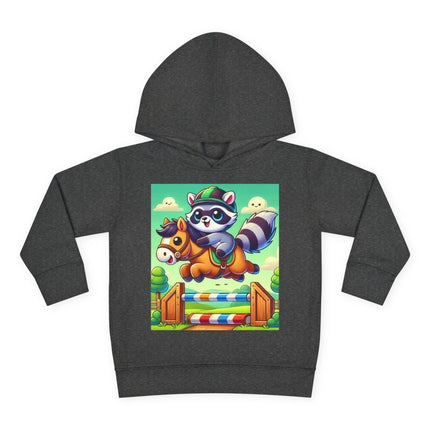 Raccoon Rider Toddler Pullover Fleece Hoodie