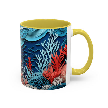 Enchanting Underwater Scene Colorful Mugs (11oz, 15oz)