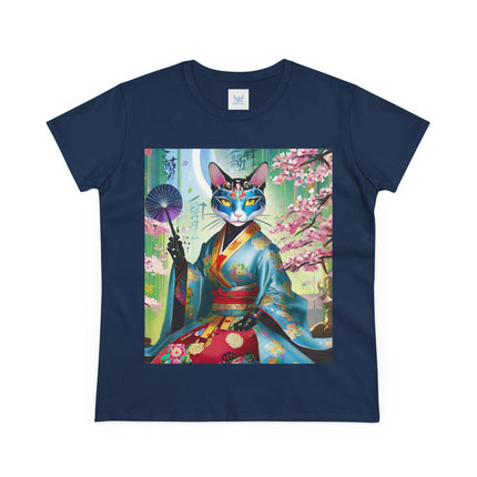 Cyberpunk Geisha Cotton Tee