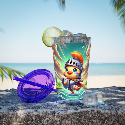 Valiant Duck Sunsplash Tumbler with Straw, 16oz