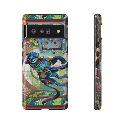 Cyber Panther's Hunt Phone Cases
