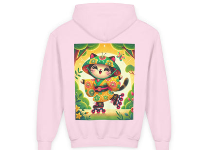 Firefly Dance on Wheels Youth Heavy Blend Hooded Sweatshirt