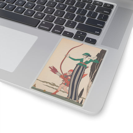 L'Arc Rouge by George Barbier Kiss-Cut Stickers (4 Sizes)