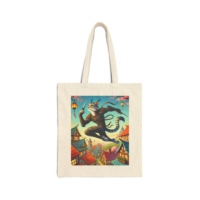 The Springbound Sentinel Cotton Canvas Tote Bag – Agility, Grace & Spring Vitality