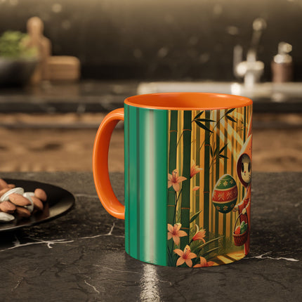 Geisha Kitten’s Easter Stroll Colorful Mugs (11oz, 15oz)
