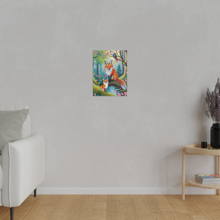 Mischievous Fox Matte Canvas, Stretched, 0.75"