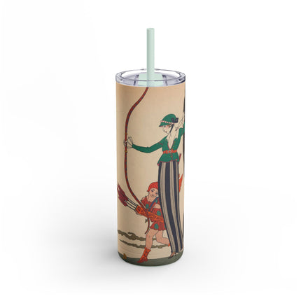 L'Arc Rouge by George Barbier Skinny Matte Tumbler, 20oz