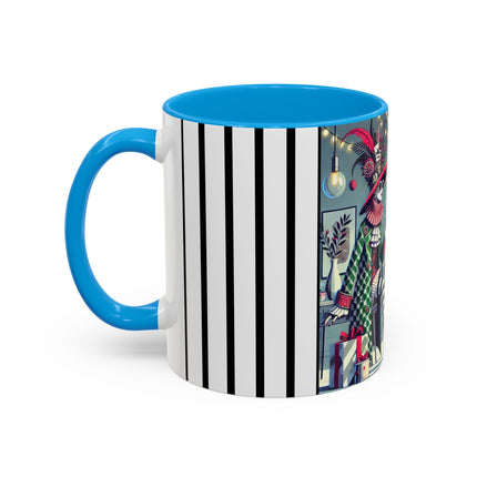 Whimsical Christmas Tea Party Colorful Mugs (11oz, 15oz)