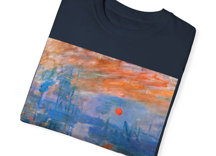 Sunrise by Claude Monet Unisex Garment-Dyed T-shirt