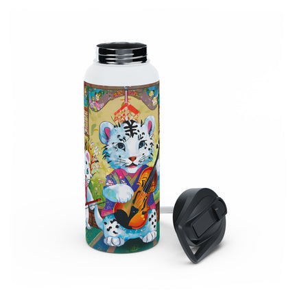 Melodies of the Snow Lion Cub Stainless Steel Water Bottle
