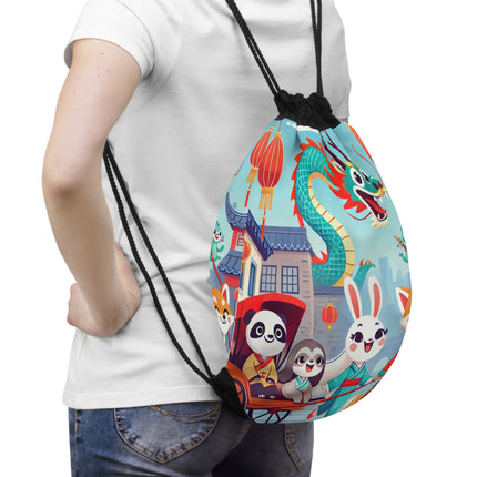 The Little Dragon and Friends Drawstring Bag – Friendship, Adventure & Storybook Charm