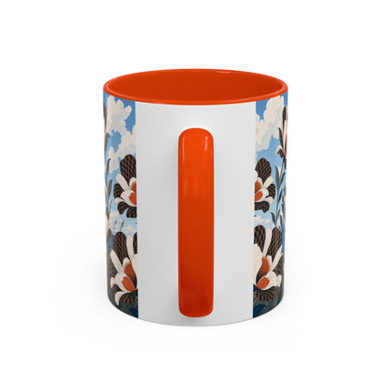 🌊🌼 The Windswept Seaside Promenade Colorful Mug – Art Deco Coastal Elegance