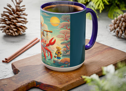 The Celestial Crab Navigator Colorful Mugs (11oz, 15oz)