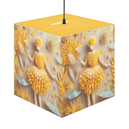 Dandelion Fairy Light Cube Lamp