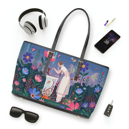 🐠🌸 The Enchanted Aquarium Garden Shoulder Bag – Art Deco Underwater Fantasy