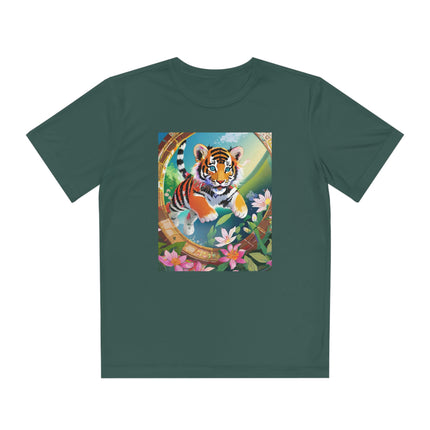 Majestic Tiger Cub Youth Competitor Tee – Courage, Adventure & Fiery Spirit