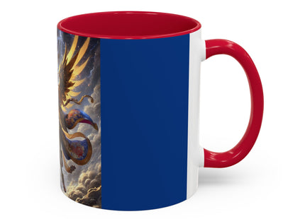 Valkyrie Descending Through Storm Colorful Mugs (11oz, 15oz)