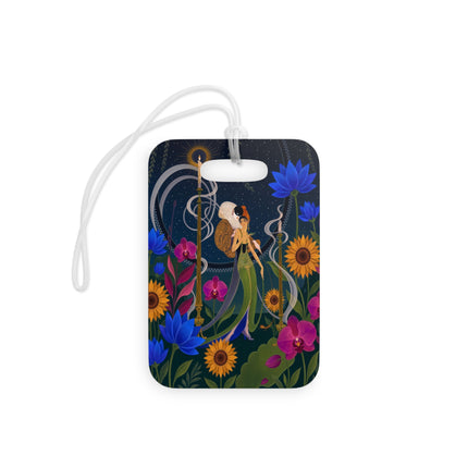 🌙🕯️ The Lady Of The Midnight Garden Luggage Tag – Art Deco Nocturne