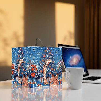 🎋❄️ The Winter Lantern Celebration Light Cube Lamp – Elegant Asian Christmas Fantasy