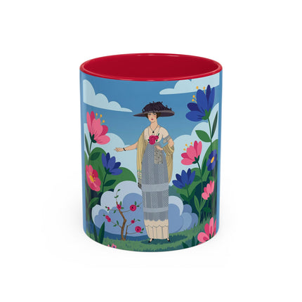 Garden Of New Beginnings Colorful Mugs – Art Deco Floral Elegance