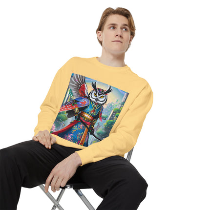Cyberpunk Samurai Owl Sweatshirt