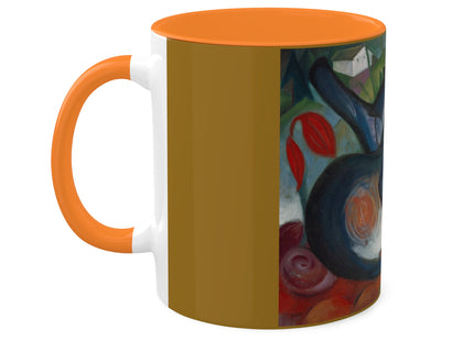 Two Cats, Blue and Yellow by Franz Marc Colorful Mugs, 11oz