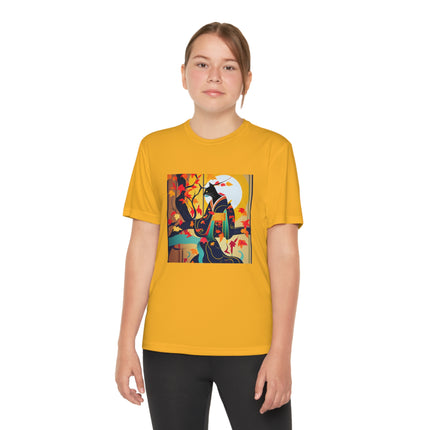 Black Cat in Kimono Youth Competitor Tee