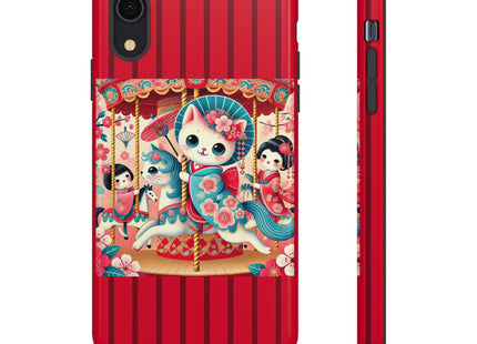 Geisha Kitten's Enchanted Carousel Phone Cases