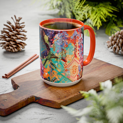 Golden Wisteria Symphony Colorful Mugs (11oz, 15oz)