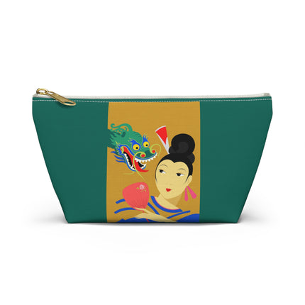 Dragon Fan Cosmetic Bag – Bold Chinese Fantasy & Elegant Strength