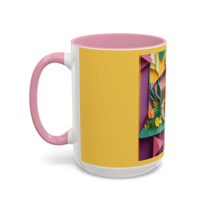 Origami Bicycle Colorful Mugs (11oz, 15oz)