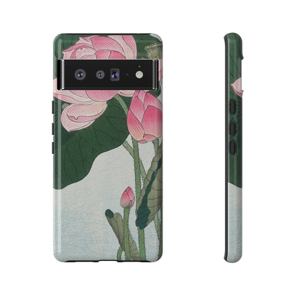 Blooming Lotus Flowers by Ohara Koson Phone Cases