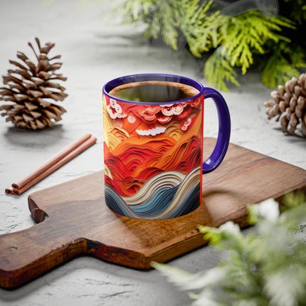Vibrant Sunrise Sky Colorful Mugs (11oz, 15oz)