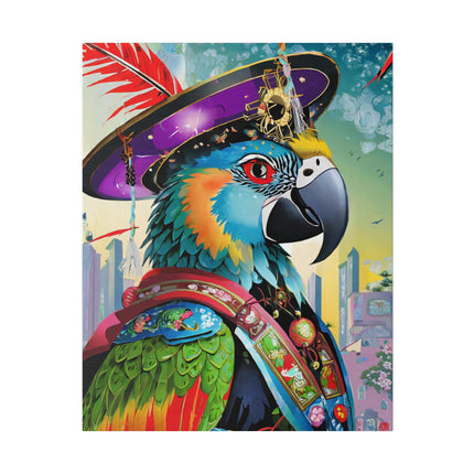 Tech Plumes Matte Canvas, Stretched, 0.75"