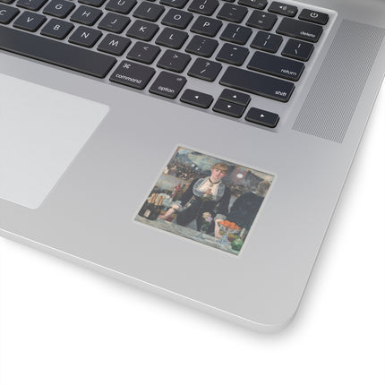 A Bar at the Folies-Bergère by Edouard Manet Kiss-Cut Stickers (4 Sizes)