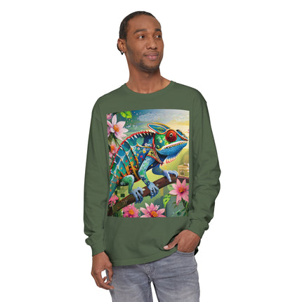 Camouflage Chameleon Long Sleeve T-Shirt