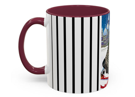 Elegant Winter Woman in Sleigh Colorful Mugs (11oz, 15oz)
