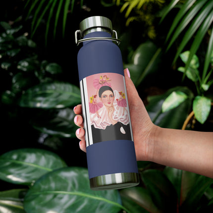 Pierrot & Fairies Dressed in Pink by Sofia Chiostri Copper Vacuum Insulated Bottle, 22oz
