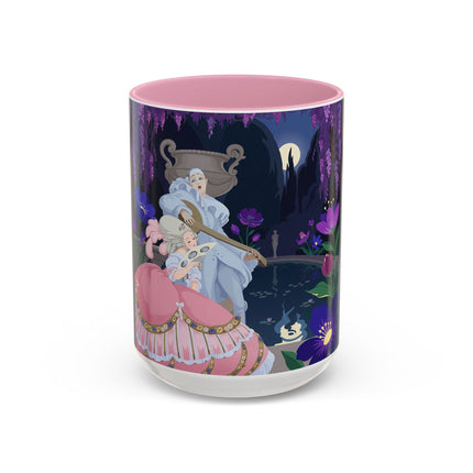 The Moonlit Garden Serenade Colorful Mugs – Art Deco Musical Elegance