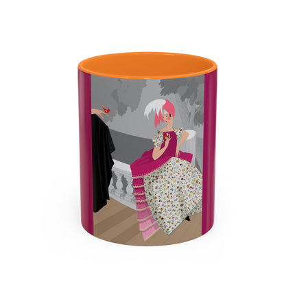 The Red Bird Colorful Mugs – Gentle Storybook Charm & Elegant Whimsy