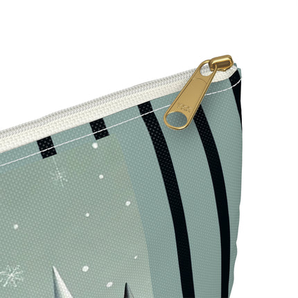 Red Sled & Curious Cats Accessory Pouch