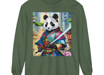 Cyberpunk Samurai Garment-dyed Long Sleeve T-Shirt