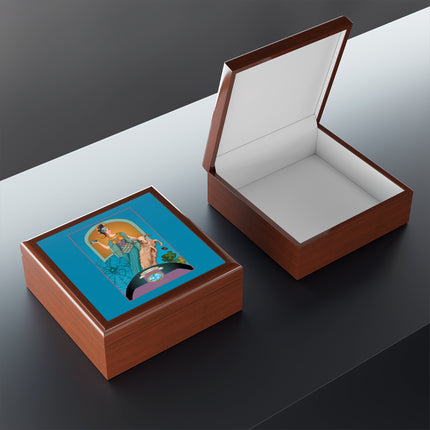 March & Aquamarine (Gem Series) by Sofia Chiostri Jewelry Box
