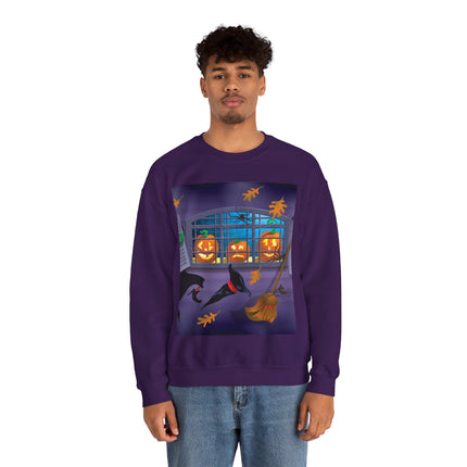Whimsical Halloween Mischief Unisex Heavy Blend™ Crewneck Sweatshirt